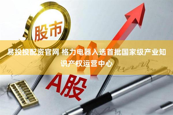 易投投配资官网 格力电器入选首批国家级产业知识产权运营中心