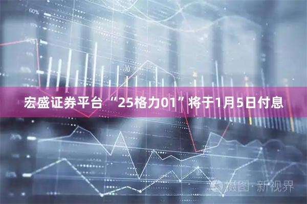 宏盛证券平台 “25格力01”将于1月5日付息