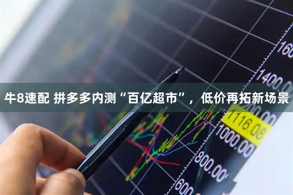 牛8速配 拼多多内测“百亿超市”，低价再拓新场景